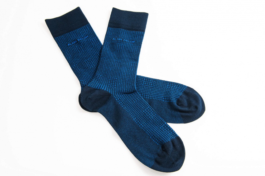 Set of 3 pairs of dark blue socks - Socks - E-shop | alaindelon.co.uk