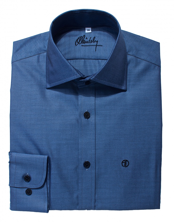 Dark blue Extra Slim Fit shirt - Shirts - E-shop | alaindelon.co.uk
