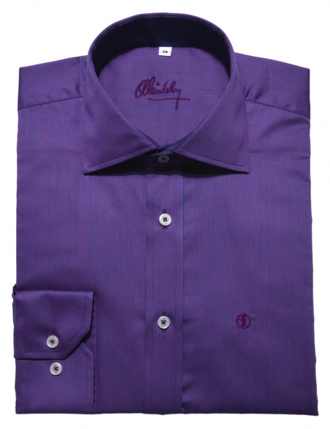 LIMITED EDITION Purple Slim Fit shirt - Shirts - E-shop | alaindelon.co.uk