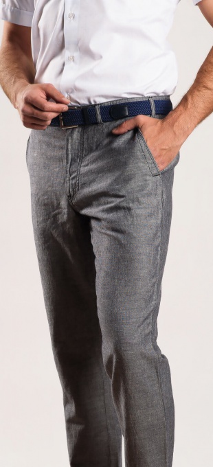 Grey linen trousers