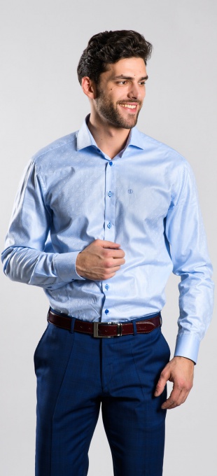 LIMITED EDITION modrá Classic Fit košeľa