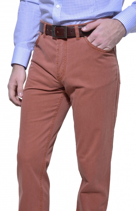 Salmon red jeans
