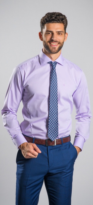 LIMITED EDITION fialová Extra Slim Fit košeľa
