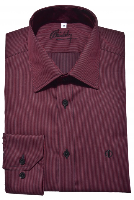 Burgundy casual Extra Slim Fit shirt
