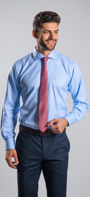 LIMITED EDITION modrá Slim Fit košeľa