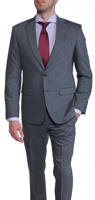 Grey checkered Slim Fit suit