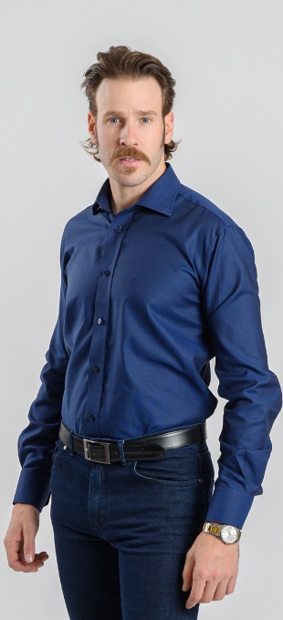 Dark blue Classic Fit shirt