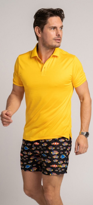 Žltá polokošeľa