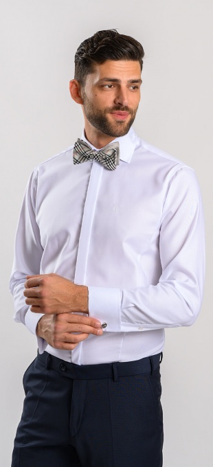 White Extra Slim Fit formal shirt