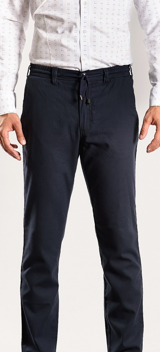 Dark blue summer chinos