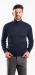 Blue cotton turtleneck