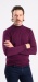 Burgundy red rollneck