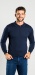 Dark blue long sleeved polo