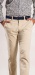 Beige casual chinos