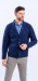 Blue wool cardigan