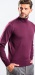 Aubergine cotton turtleneck