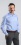 Blue Extra Slim Fit Shirt with polka dot pattern