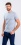 Gray-blue  T-shirt with patent