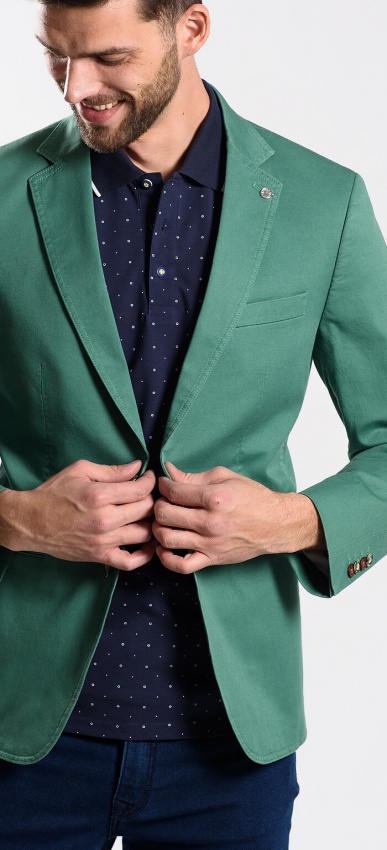 Green Cotton Blazer Blazers E Shop Uk 3753