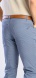 Blue-grey casual trousers with houndstooth pattern