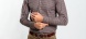 Hnedá strečová Extra Slim Fit košeľa s nekrčivou úpravou