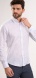 White linen patterned Extra Slim Fit shirt