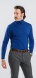 Blue cotton turtleneck