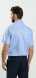 Blue Patterned Slim Fit Short-Sleeve Shirt