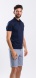 Dark Blue Polo Shirt with Cuffs