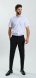 White Patterned Slim Fit Short-Sleeve Shirt