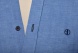 Modrá ľanová Extra Slim Fit košeľa s krátkym rukávom