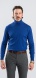 Blue cotton turtleneck