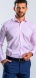 Pink Slim Fit shirt with a small pattern