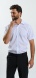 White Patterned Extra Slim Fit Short-Sleeve Shirt