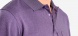 Purple cotton polo shirt with long sleeves