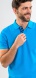 Blue cotton polo shirt