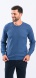 Blue knitted pullover