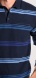 Dark blue long sleeved polo