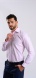 Pink Slim Fit shirt with a small pattern