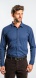 Dark blue Stretch Extra Slim Fit non-iron shirt