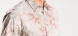 Flower patterned Extra Slim Fit short-sleeved shirt