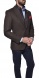 Brown autumn wool blazer