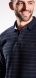 Dark blue long sleeved polo shirt