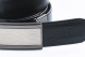 Reversible leather belt with easy fix buckle