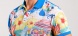 Bold polo shirt with a beach pattern