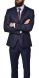 LIMITED EDITION Dark blue wool-silk suit