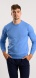 Blue cotton crewneck