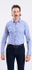 White and Blue Patterned stretch Extra Slim Fit non-iron shirt