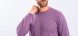 Purple knitted pullover