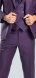 Purple Slim Fit suit with waistcoat